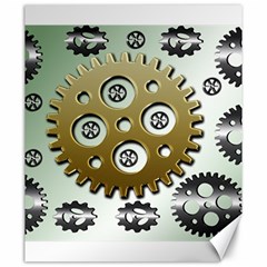 Gear Background Sprocket Canvas 20  x 24 