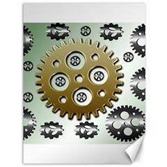 Gear Background Sprocket Canvas 36  X 48 