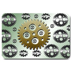 Gear Background Sprocket Large Doormat 