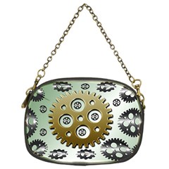 Gear Background Sprocket Chain Purse (one Side)