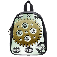 Gear Background Sprocket School Bag (Small)