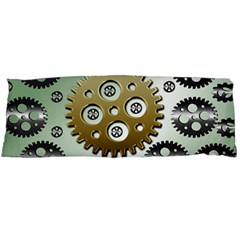 Gear Background Sprocket Body Pillow Case (dakimakura) by HermanTelo