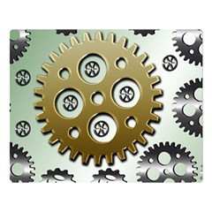 Gear Background Sprocket Double Sided Flano Blanket (large) 