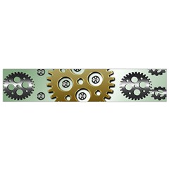 Gear Background Sprocket Small Flano Scarf by HermanTelo