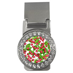 Cherry Leaf Fruit Summer Money Clips (CZ) 