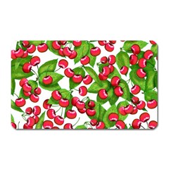 Cherry Leaf Fruit Summer Magnet (Rectangular)