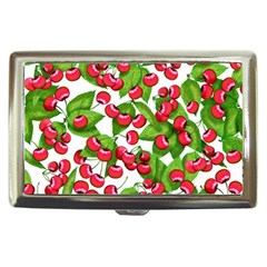 Cherry Leaf Fruit Summer Cigarette Money Case by Mariart