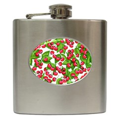 Cherry Leaf Fruit Summer Hip Flask (6 oz)