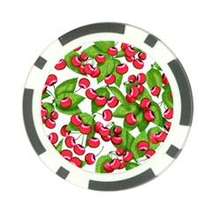 Cherry Leaf Fruit Summer Poker Chip Card Guard