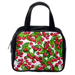 Cherry Leaf Fruit Summer Classic Handbag (one Side) by Mariart