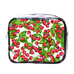 Cherry Leaf Fruit Summer Mini Toiletries Bag (One Side)