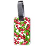 Cherry Leaf Fruit Summer Luggage Tag (two sides) Back