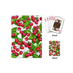 Cherry Leaf Fruit Summer Playing Cards Single Design (Mini)