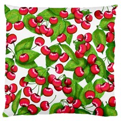 Cherry Leaf Fruit Summer Standard Flano Cushion Case (One Side)