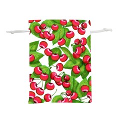 Cherry Leaf Fruit Summer Lightweight Drawstring Pouch (s) by Mariart