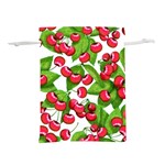 Cherry Leaf Fruit Summer Lightweight Drawstring Pouch (M) Front