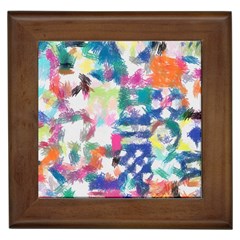 Colorful crayons                              Framed Tile