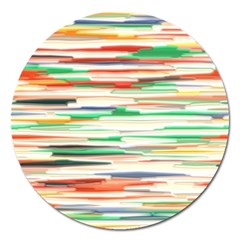 3d Stripes Texture                               Magnet 5  (round) by LalyLauraFLM