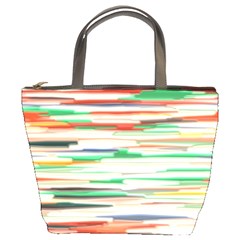 3d Stripes Texture                               Bucket Bag by LalyLauraFLM