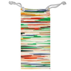 3d Stripes Texture                               Jewelry Bag by LalyLauraFLM