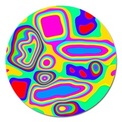 Colorful Shapes                               Magnet 5  (round) by LalyLauraFLM