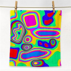 Colorful Shapes                               Face Towel by LalyLauraFLM