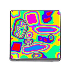 Colorful Shapes                               Memory Card Reader (square) by LalyLauraFLM