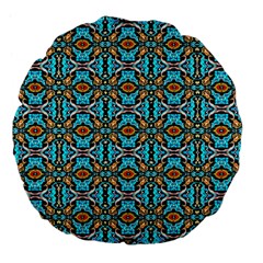 B4 Large 18  Premium Flano Round Cushions by ArtworkByPatrick