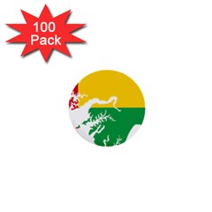 Guinea Bissau Flag Map Geography 1  Mini Buttons (100 Pack)  by Sapixe