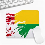 Guinea Bissau Flag Map Geography Large Mousepads Front