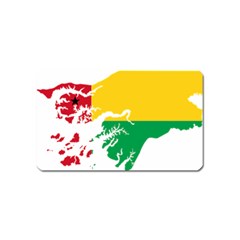 Guinea Bissau Flag Map Geography Magnet (name Card) by Sapixe