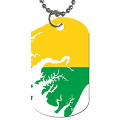 Guinea Bissau Flag Map Geography Dog Tag (one Side) by Sapixe