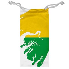 Guinea Bissau Flag Map Geography Jewelry Bag by Sapixe