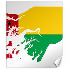 Guinea Bissau Flag Map Geography Canvas 20  X 24  by Sapixe