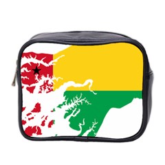 Guinea Bissau Flag Map Geography Mini Toiletries Bag (two Sides) by Sapixe