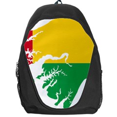 Guinea Bissau Flag Map Geography Backpack Bag by Sapixe