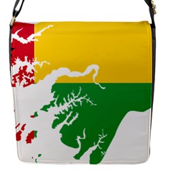 Guinea Bissau Flag Map Geography Flap Closure Messenger Bag (s) by Sapixe