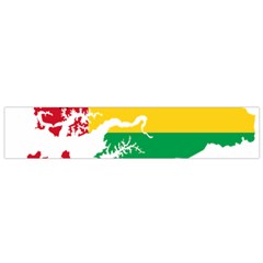 Guinea Bissau Flag Map Geography Small Flano Scarf by Sapixe