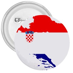 Croatia Country Europe Flag 3  Buttons by Sapixe