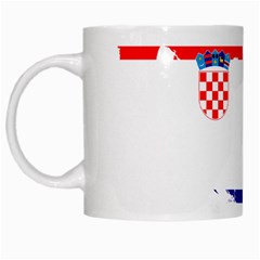 Croatia Country Europe Flag White Mugs by Sapixe