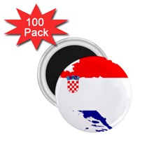 Croatia Country Europe Flag 1 75  Magnets (100 Pack)  by Sapixe