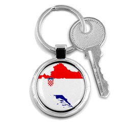 Croatia Country Europe Flag Key Chain (round) by Sapixe