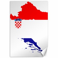 Croatia Country Europe Flag Canvas 20  X 30  by Sapixe