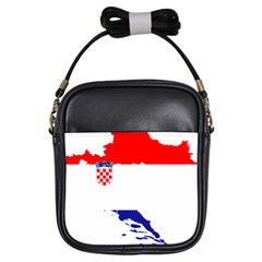 Croatia Country Europe Flag Girls Sling Bag by Sapixe