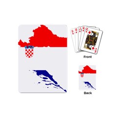 Croatia Country Europe Flag Playing Cards Single Design (mini) by Sapixe