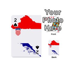 Croatia Country Europe Flag Playing Cards 54 Designs (mini) by Sapixe