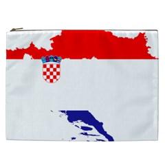 Croatia Country Europe Flag Cosmetic Bag (xxl) by Sapixe