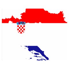 Croatia Country Europe Flag Double Sided Flano Blanket (medium)  by Sapixe