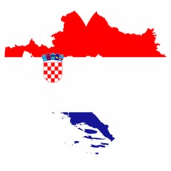 Croatia Country Europe Flag Wooden Puzzle Heart by Sapixe