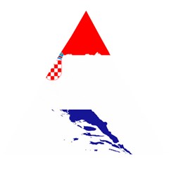 Croatia Country Europe Flag Wooden Puzzle Triangle